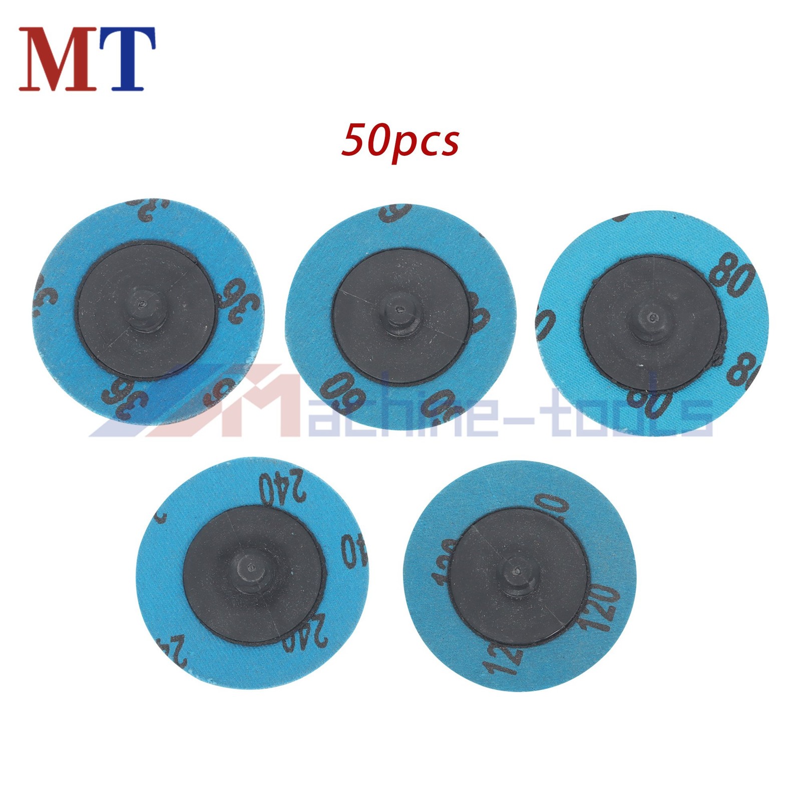 50 Pcs 2″ Grinder Sanding Grinding Discs (10 Pcs Each Of 36,60,80,120 and 240)