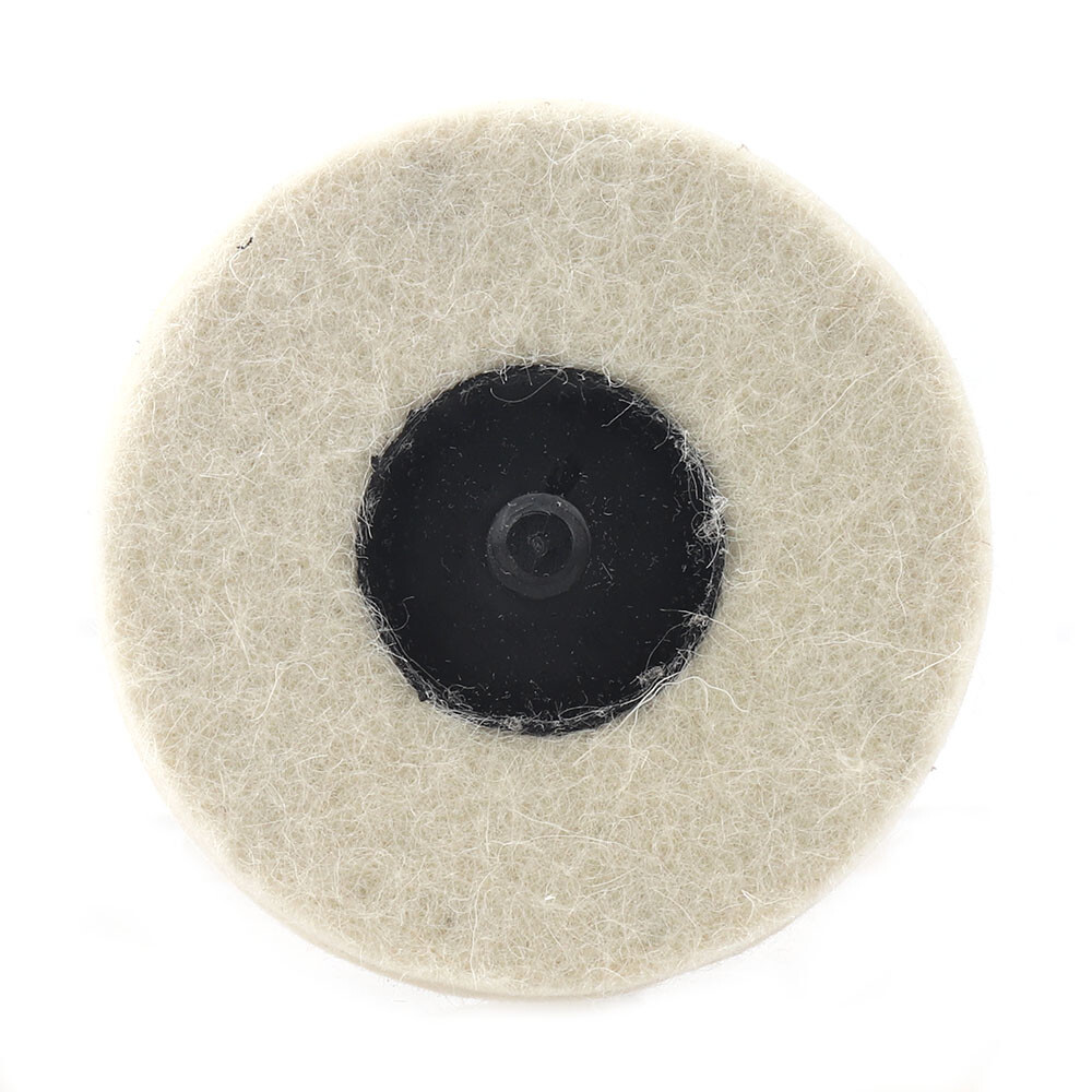 2/5/10Pcs Roloc Wool Felt Polishing Wheel Polisher Buffing Pad 1-3″ Holder Disc