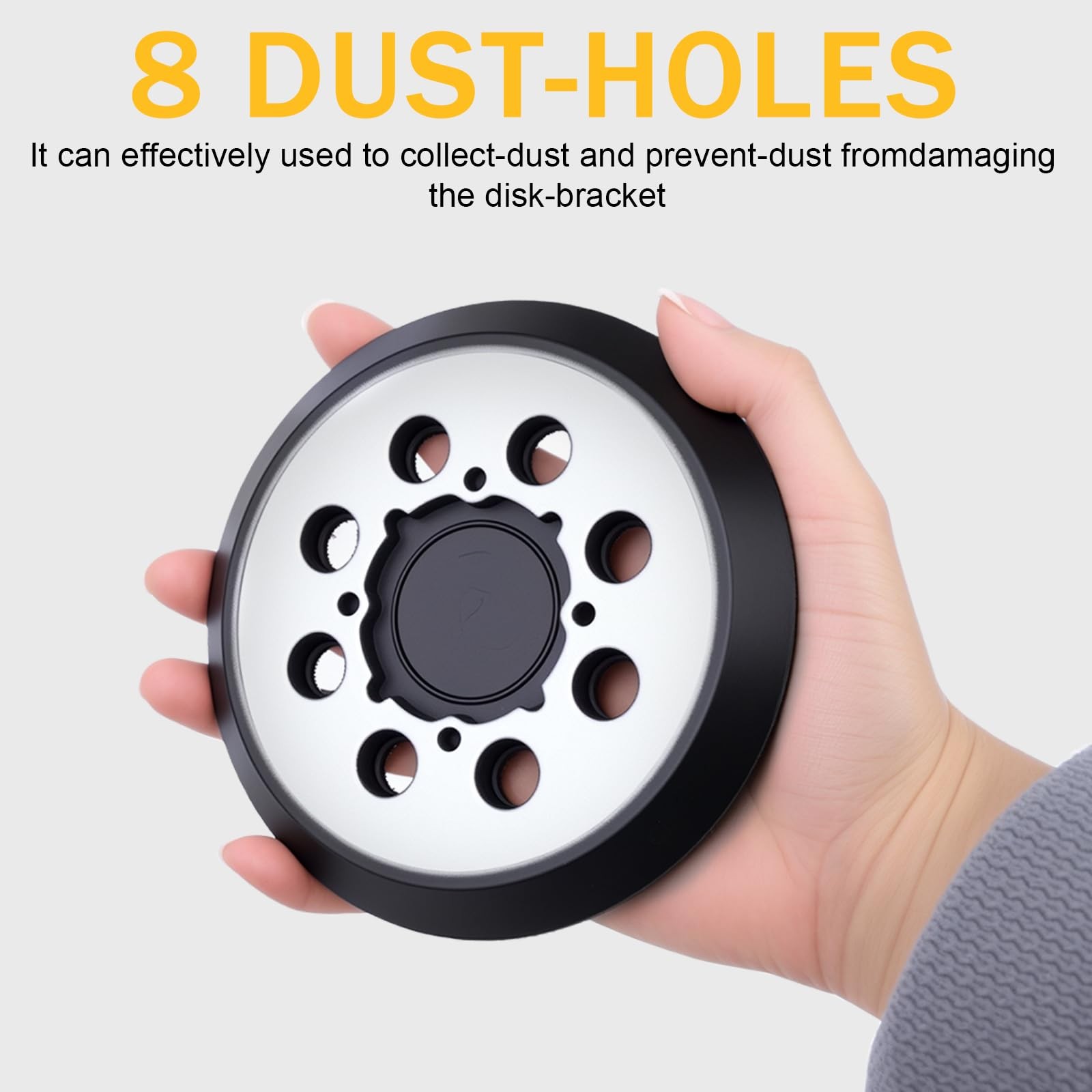 2 Pack Sander Replacement Pad for Dewalt, 5Inch 8 Holes Hook and Loop Aluminu…