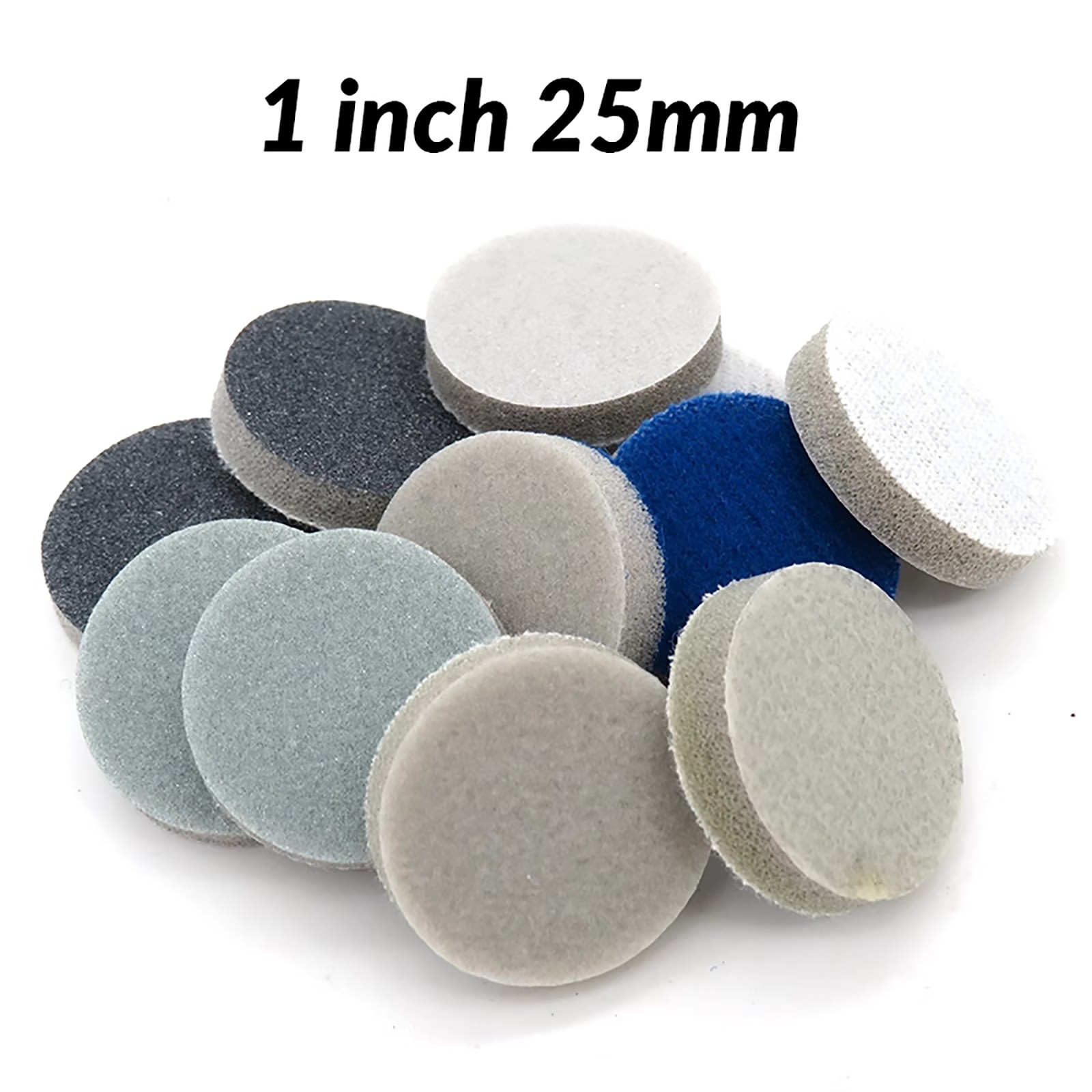 25-150mm Sponge Abrasive Sanding Discs Sandpaper 300-3000Grit Hook and Loop Pads