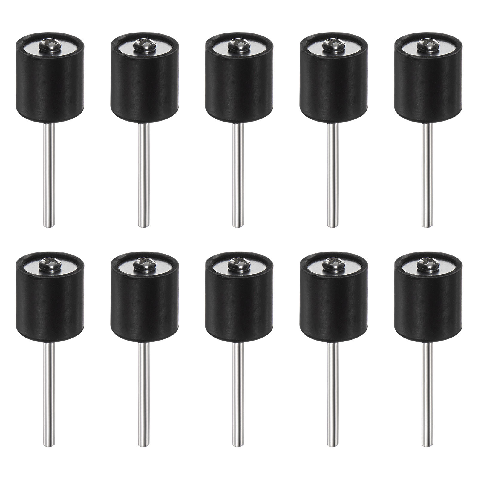 10pcs 1/2 Inch Sanding Drum Rubber Mandrels 2.35mm Shank Sanding Sleeve Holder