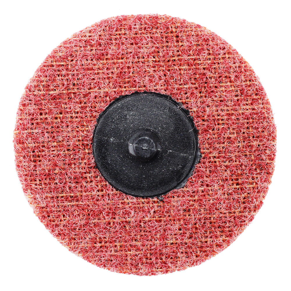 25 Pack – 3″ Roloc Surface Conditioning Discs Medium Red Quick Change Prep Pads