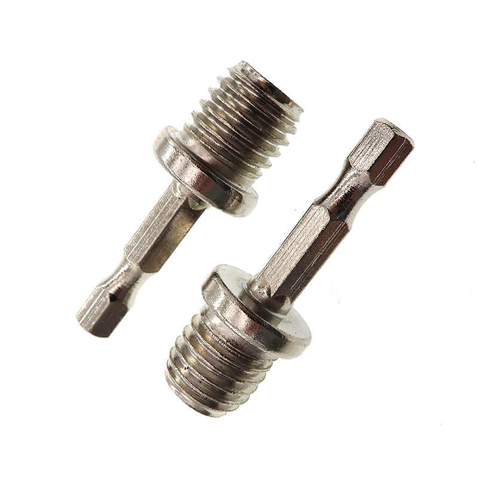 M10 M14 Thread to Power Drill Adapter 1/4″ Hex Shank for Polishing Backing Pads