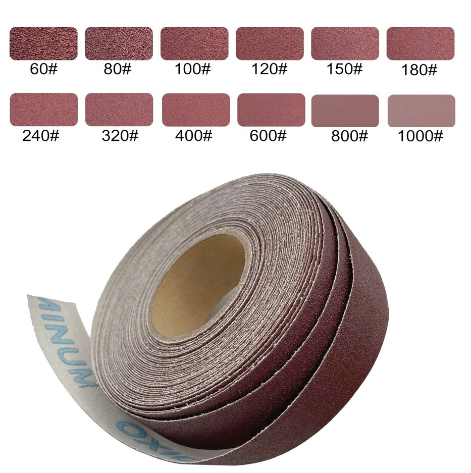 1pc 5M Emery Cloth Sandpaper Roll 1Inch Wood Metal Polishing Tape – NEW