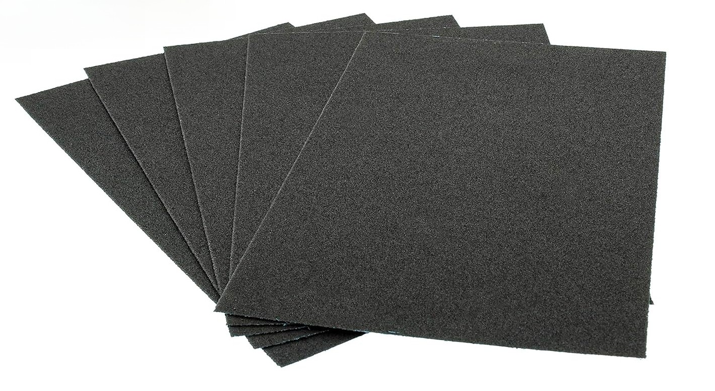 20PCS 9″x5.5″ Silicon Carbide Sandpaper P80 Dry Wet Waterproof Sandpaper Sheet