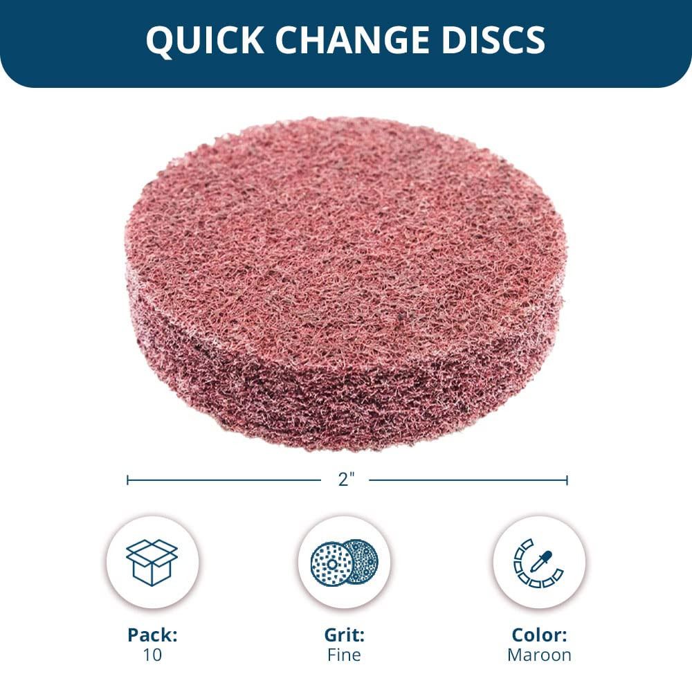 2 Inch Sanding Discs Quick Change Aluminum Oxide Surface Preparation Wheels Pol