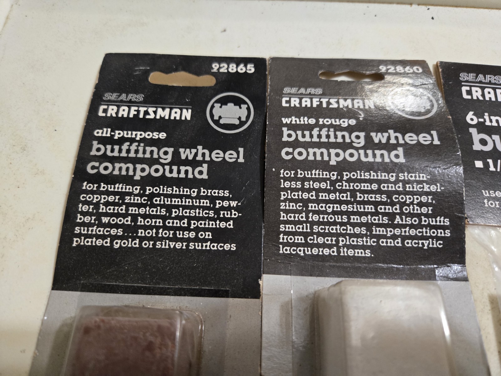 Sears Craftsman USA Nos Buffing Wheel & Compound