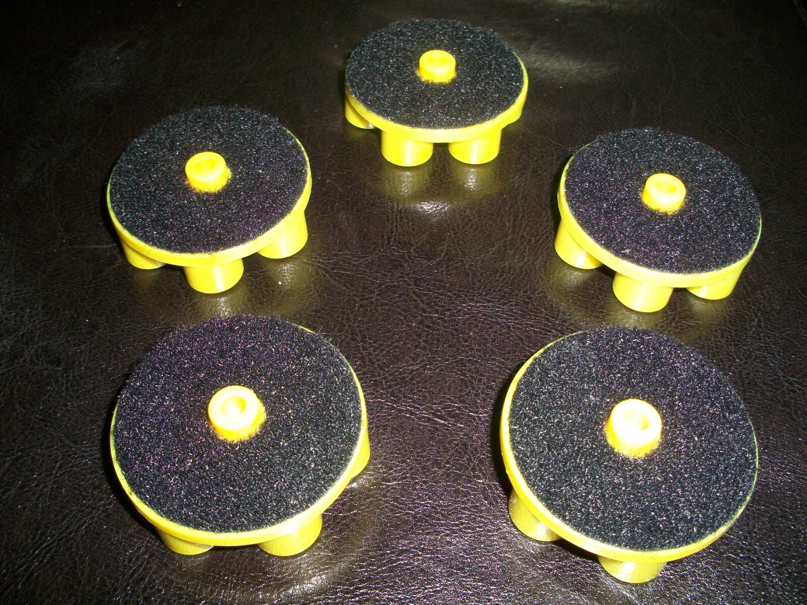 Lot of (5) Norton Abrasive 6 Dot Resin Bonded Diamond Polishing Abrasive Wheels