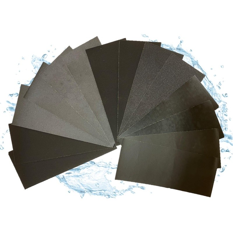 Wet Dry Sandpaper 14pcs 400 600 800 1000 1200 1500 2000 Grit Polishing Sheets US