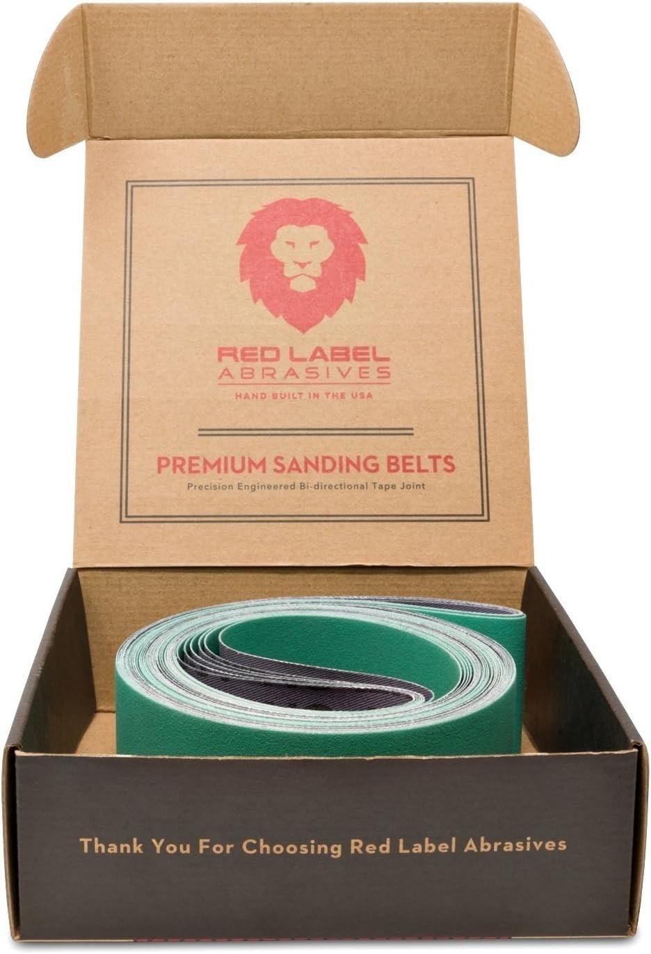 Durable 2 X 72 Inch Ceramic Sanding Belts – 220 Grit for Heavy Grinding, 6 Pack
