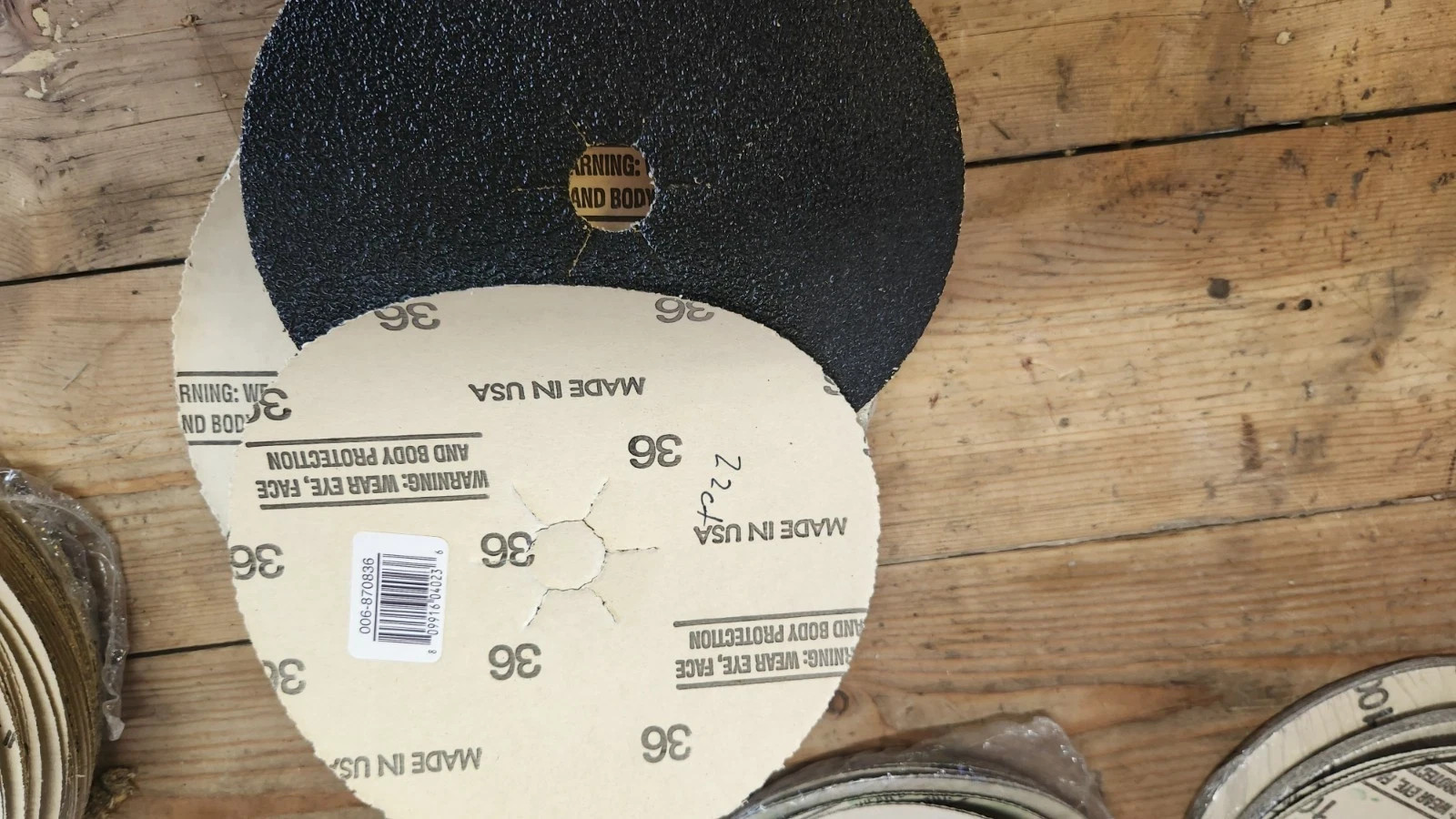 7″ Floor Sander Sanding Disc Lot 36 60 80 100 Grit Edger Edging Machine USA