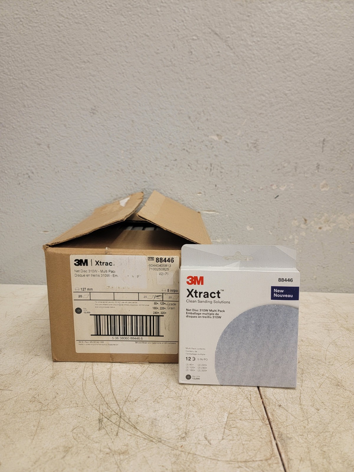 3M Xtract Net Disc 310W, Multi-Grade, 5 in x NH, Die 500X Multi Pack/20Cases/12