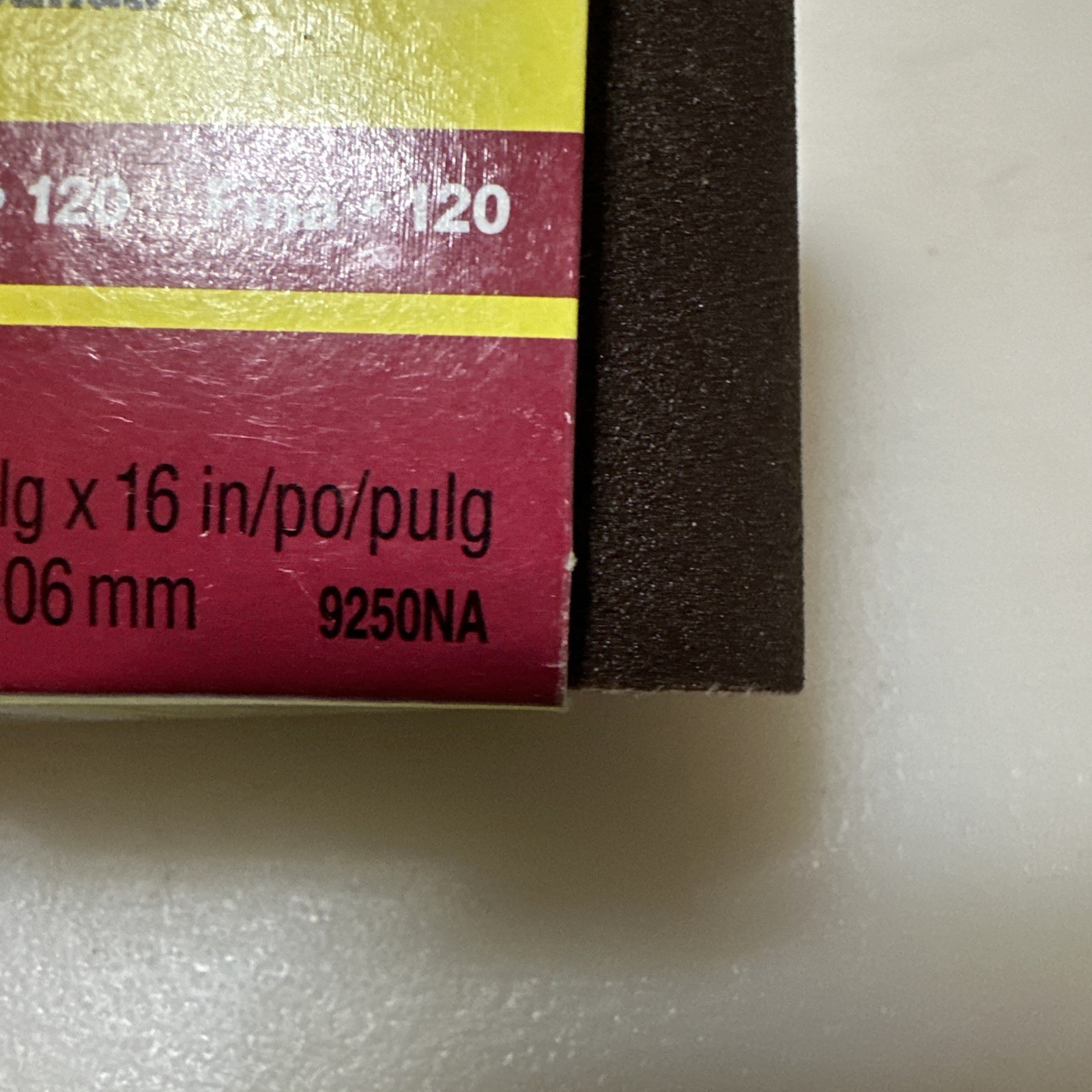 3M Sanding Belts 2.5″x16″ 120 Grit Fine (1) Pack 9250NA, New Free Shipping