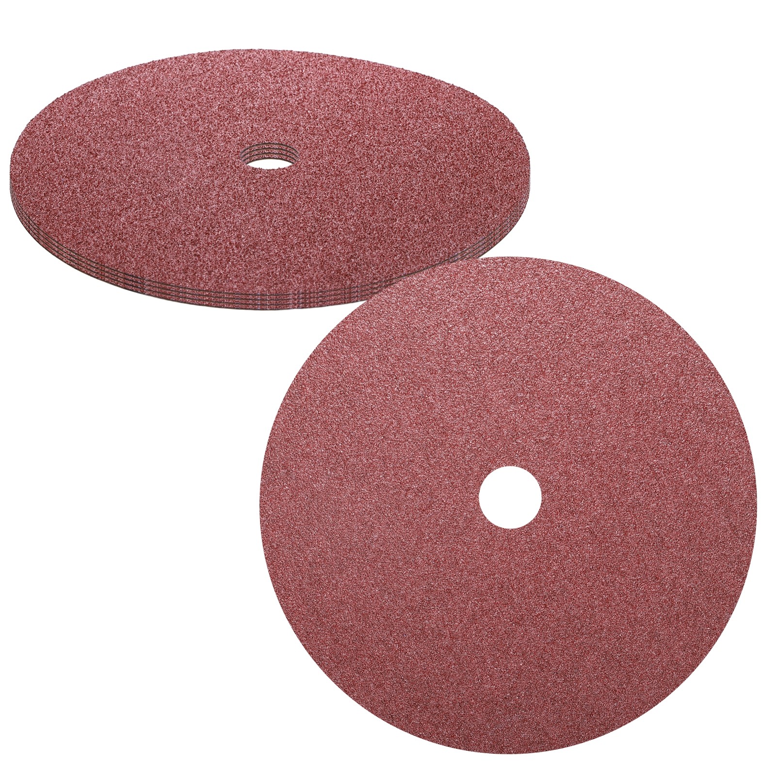 5 Pcs Ceramic Aluminum Oxide Discs – [8″ x 7/8″ Arbor Hole, 60 Grits], Red