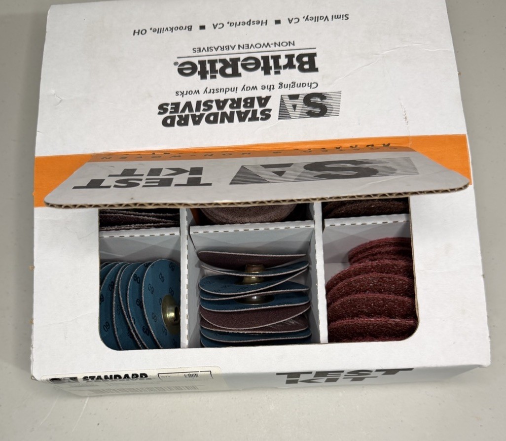 Standard Abrasives Brite Rite Test Kit Surface Conditioning Combo NEW