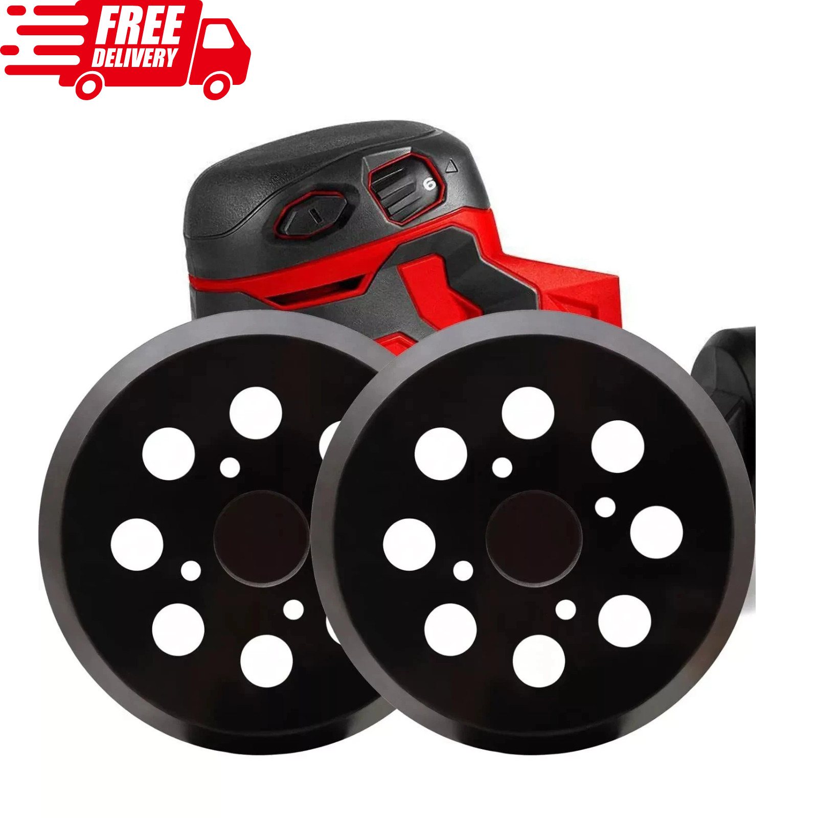 2 Pack 5 Inch 8 Hole Hook and Loop Sander Pad for Milwaukee 6021-21 6034-21