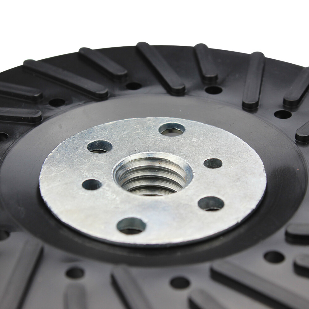 10 Pack – 4-1/2″ x 5/8″-11 Resin Fiber Disc Backing Pad w/ Lock Nut for Grinder