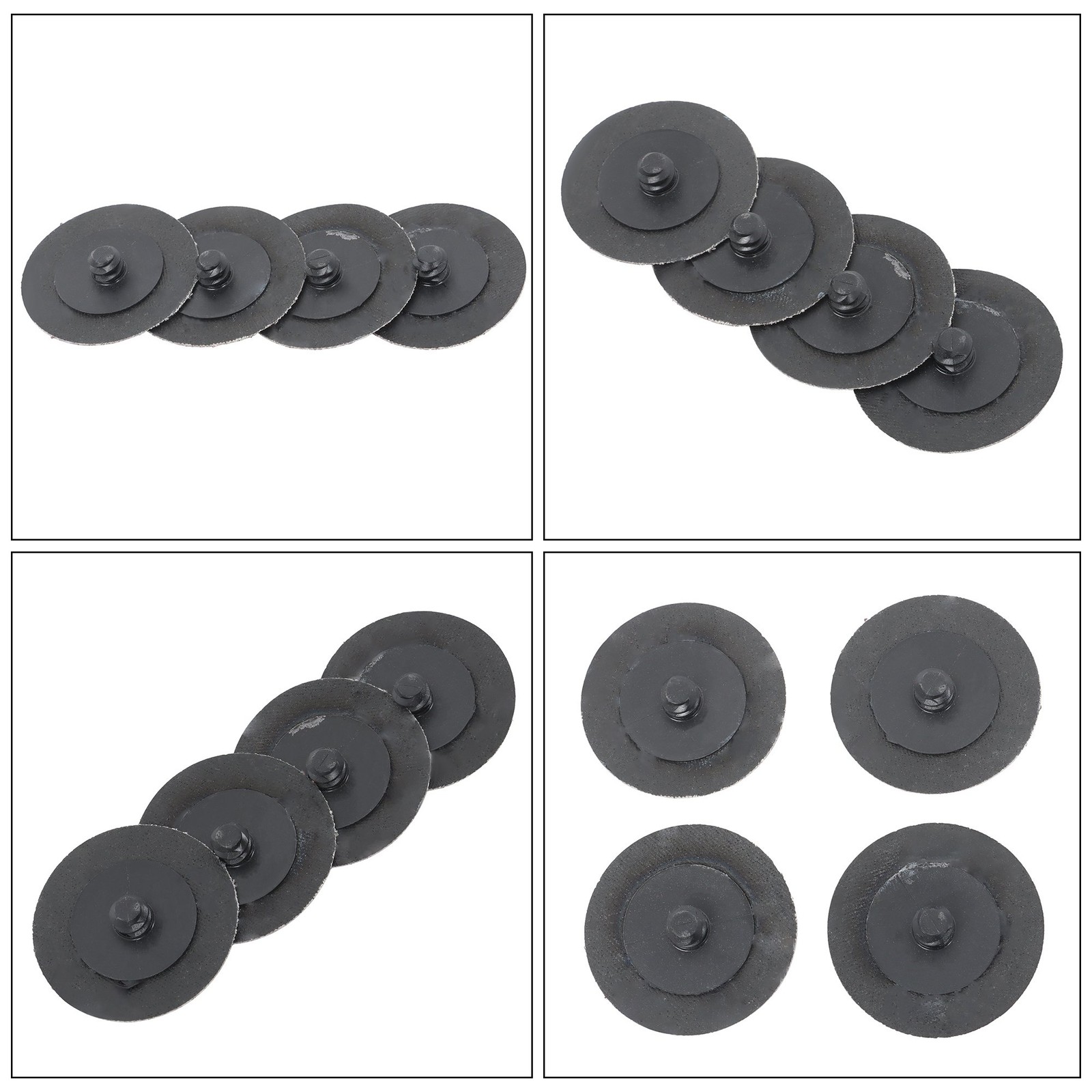 150 Pieces 80 Grit Medium Red Torque Sanding Discs for Die Grinder 2 Inch