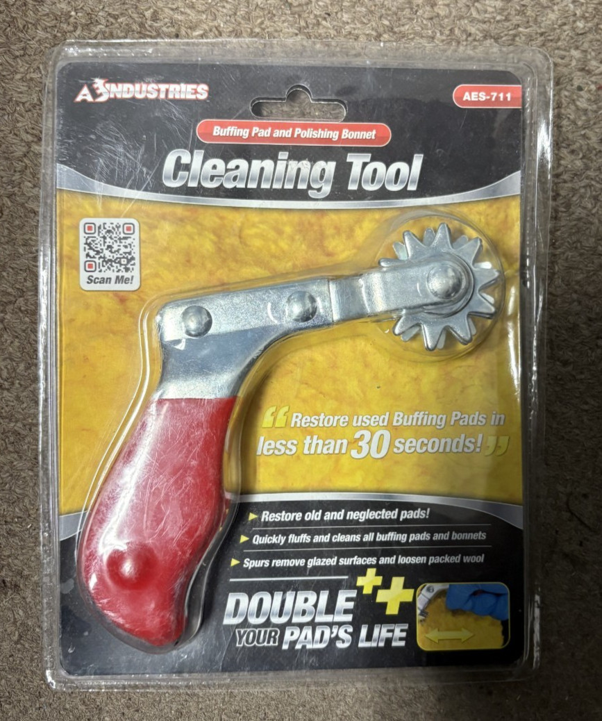 Bonnet Cleaning Tool 711 AES INDUSTRIES Wool 840998104515 Compounding &