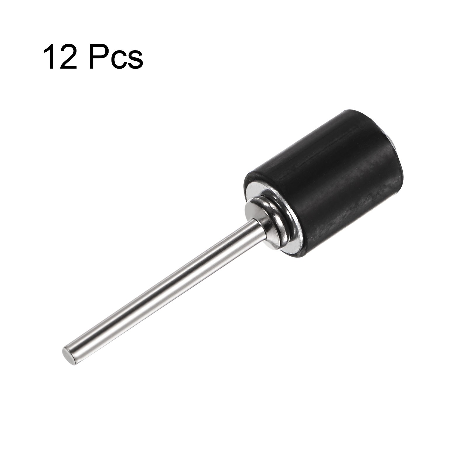 12pcs 3/8 Inch Sanding Drum Rubber Mandrels 2.35mm Shank Sanding Sleeve Holder
