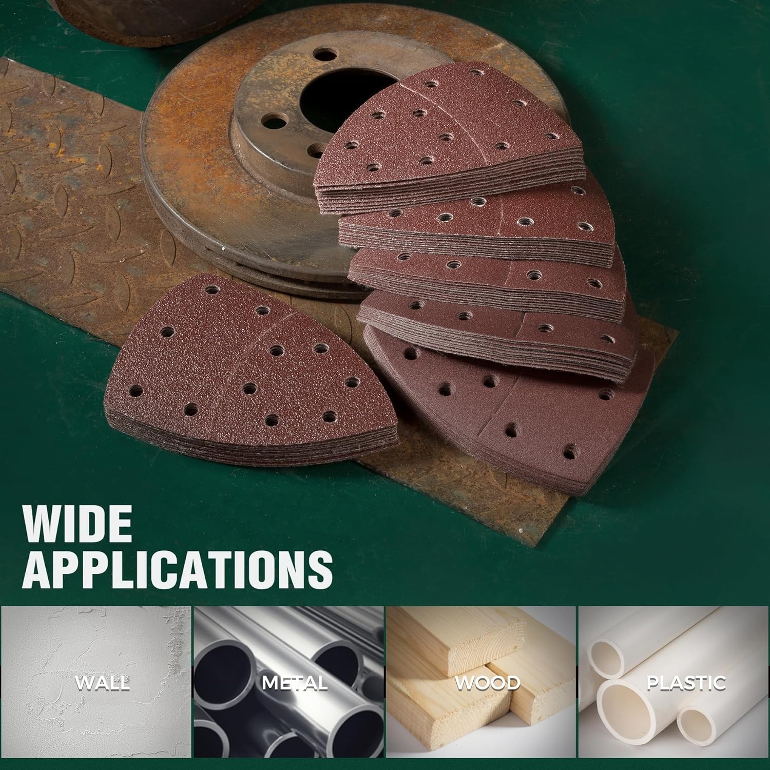 Mouse Sanding Pads Hook Loop Sandpaper 120 Grit for Black+Decker Detail Sander