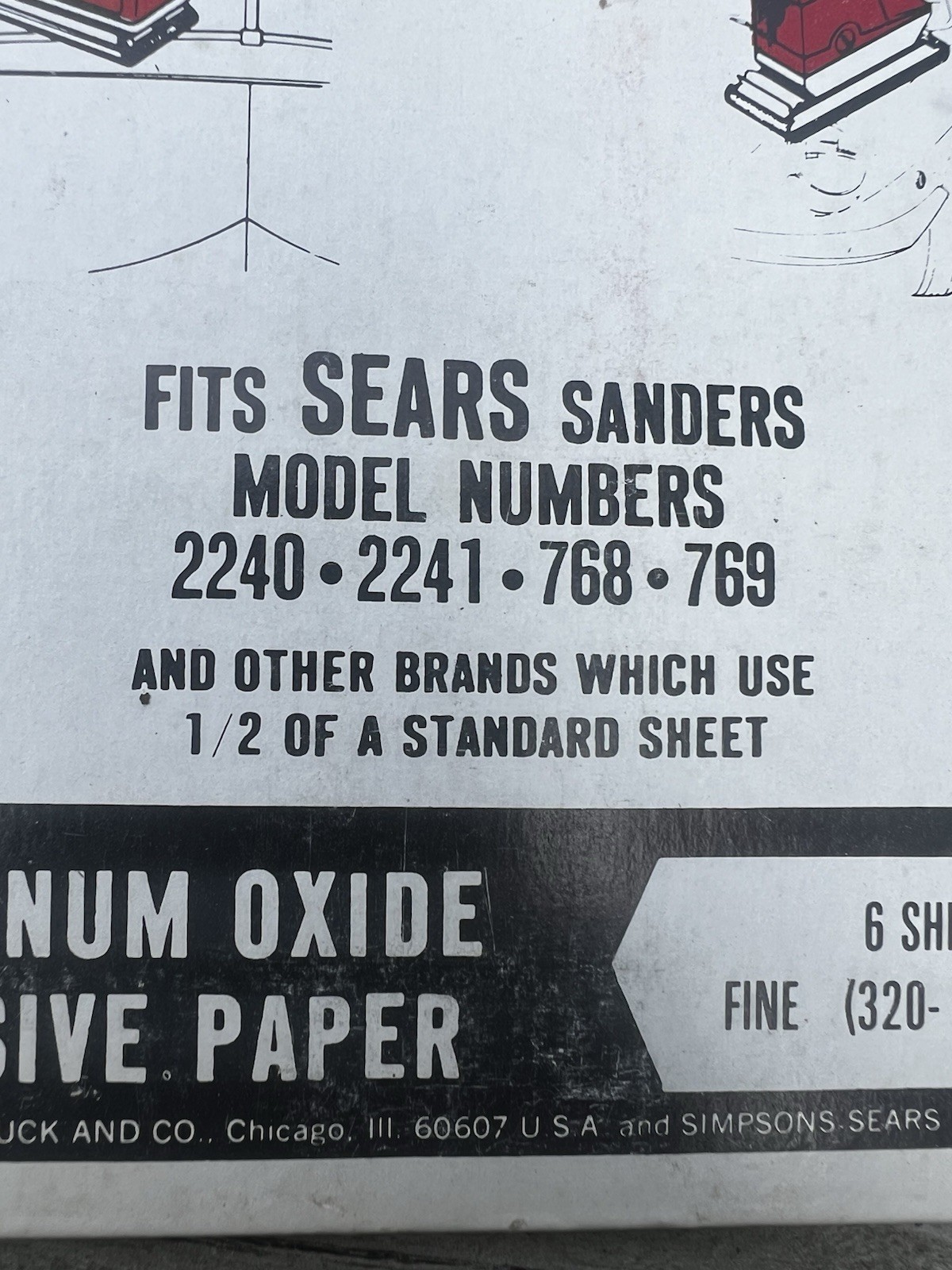 Vintage Sears Craftsman Aluminum Oxide Abrasive Paper 9-25315
