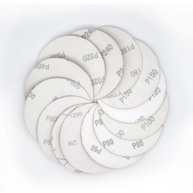 5” 6” P60-P2000 Grit Round Red Sandpaper Pads Sanding Discs Flocking Discs