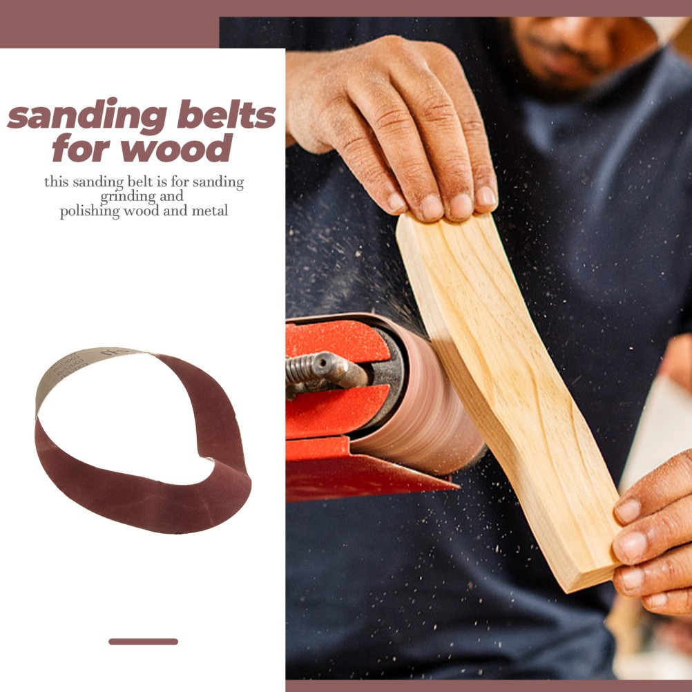 3 Pack 80 Grit Sanding Belts Reusable Paper for Woodworking Tools Multi Color