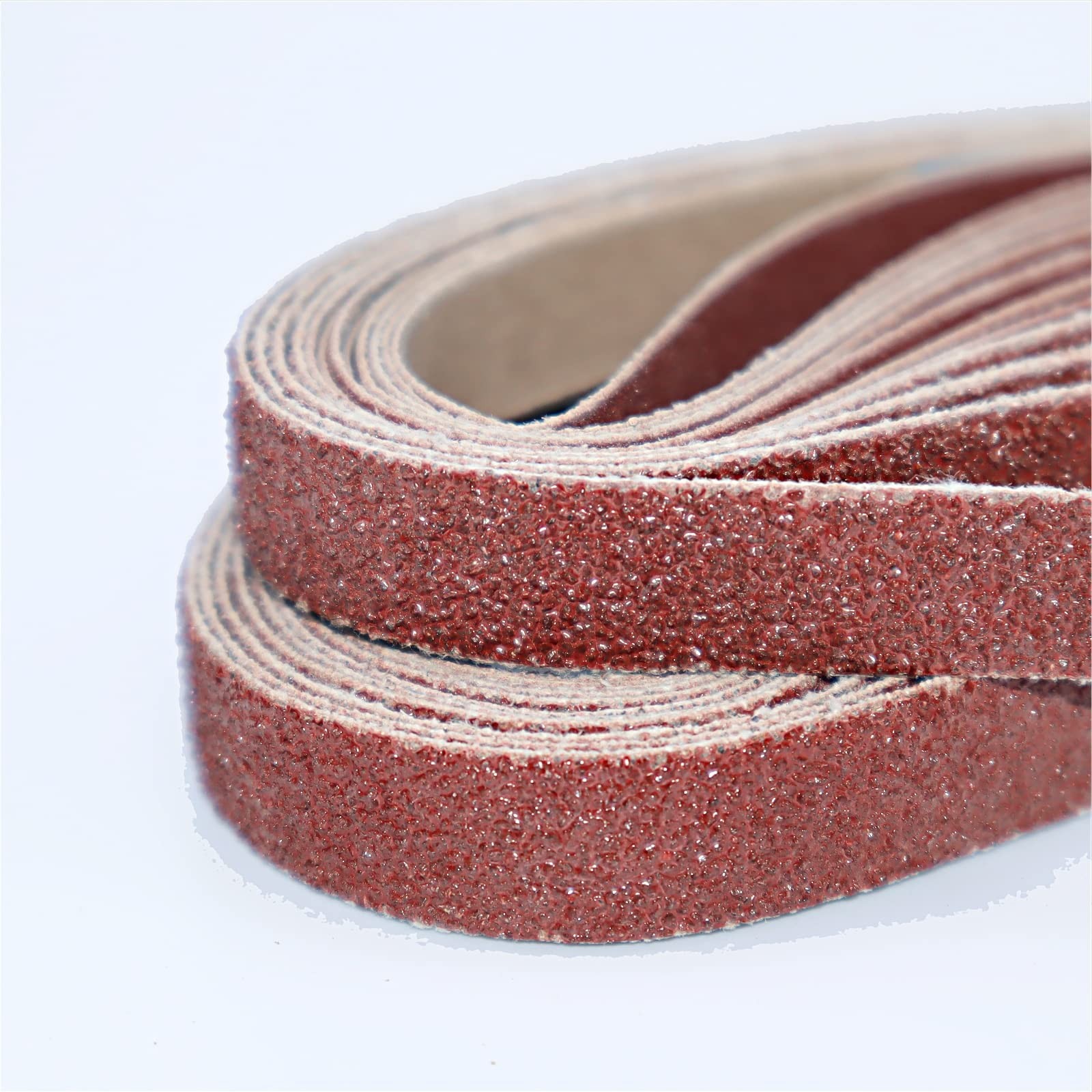 24 Pack 1/2×18 Inch Sanding Belts 60 Grit Aluminum Oxide for Mini Sander
