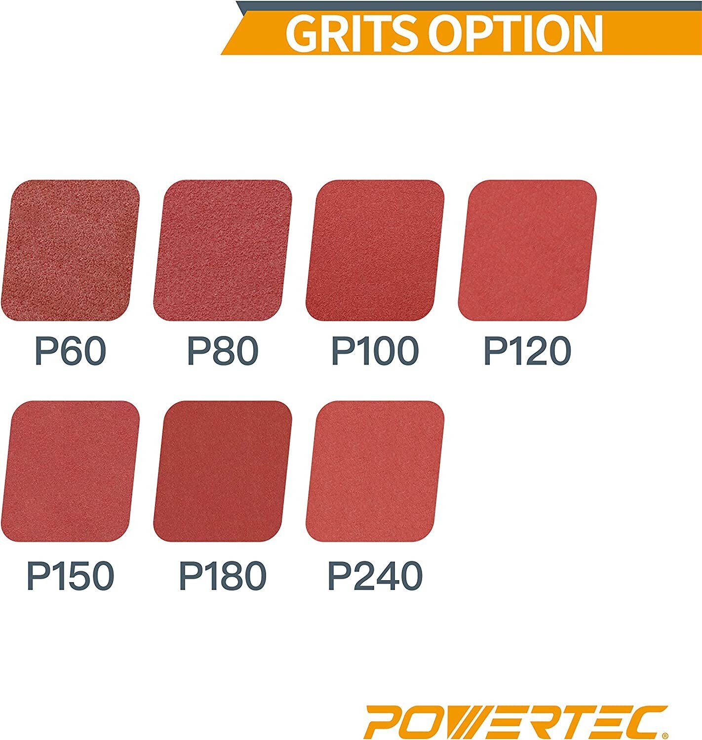 POWERTEC 110590 9″ PSA 120 Grit Aluminum Oxide Adhesive Sanding Disc, Pack of 10