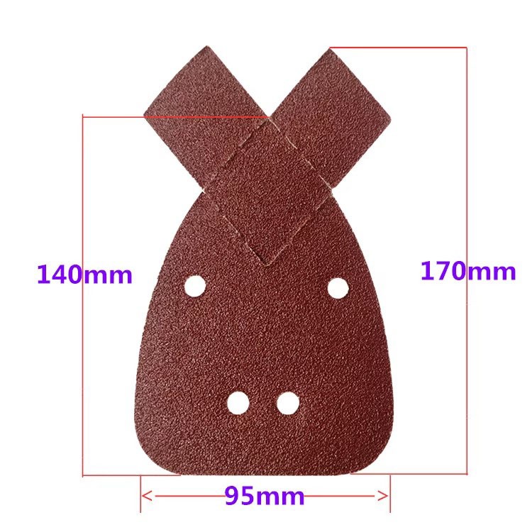 10pcs 40-2000 Grit Mouse Detail Sanding Sheets Hook & Loop for Black and Decker