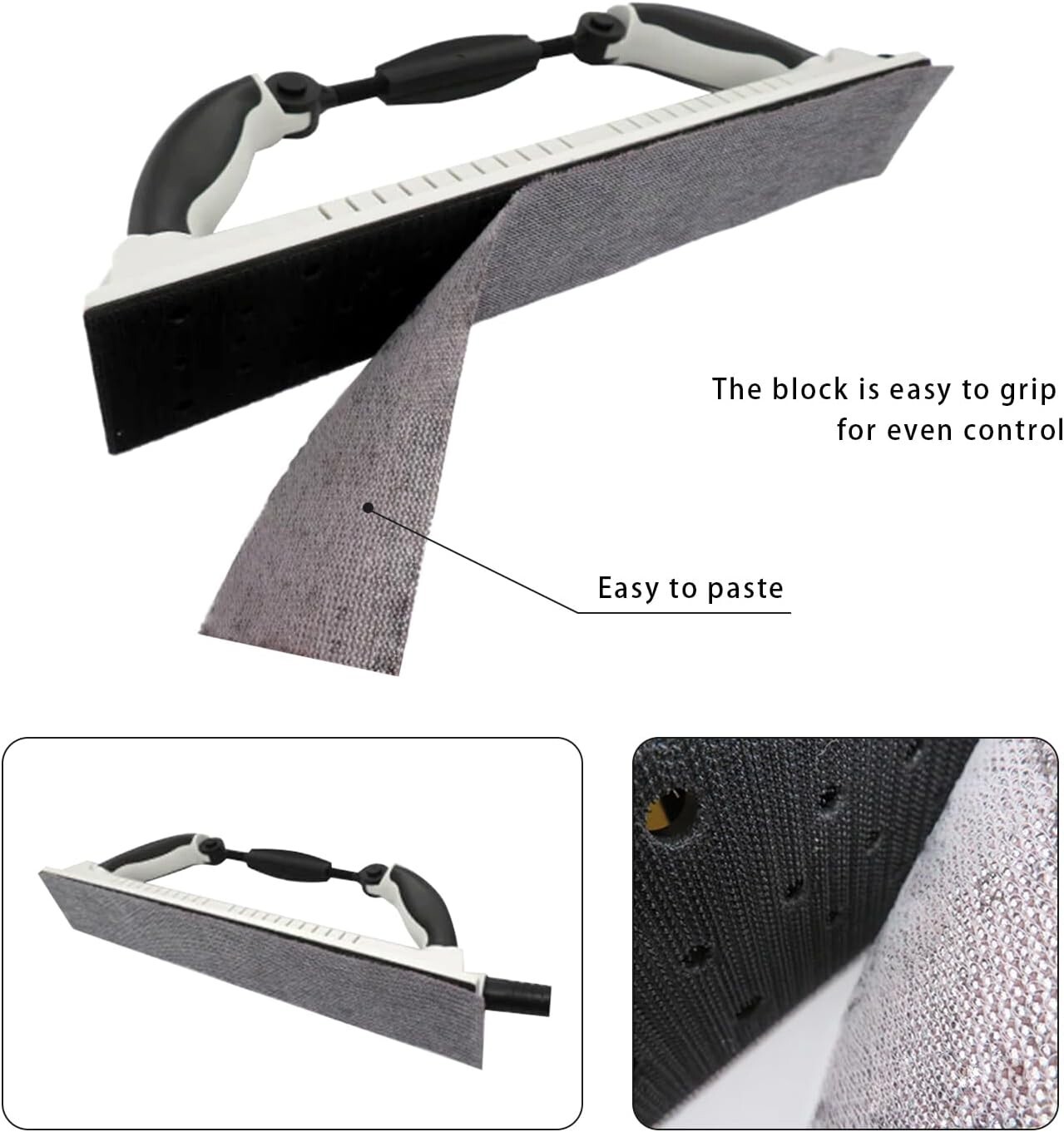 Bloque de lijado manual para longboard, radio ajustable, flexible, con respaldo