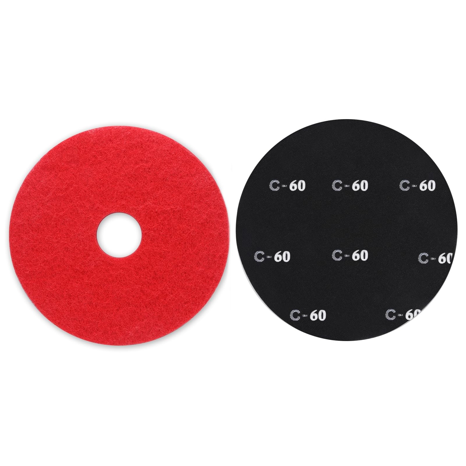 17 Inch 60 Grit Mesh Wood Floor Sanding Screen Discs With Buffer Pad 10 PCS
