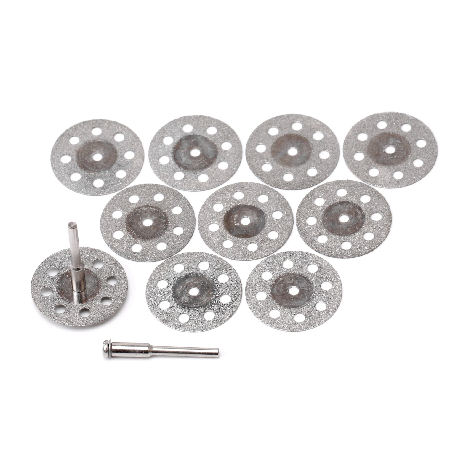 10Pcs Diamond Cutting Wheel with Mandrel 3mm Cutting Disc for Stones Mable Glass
