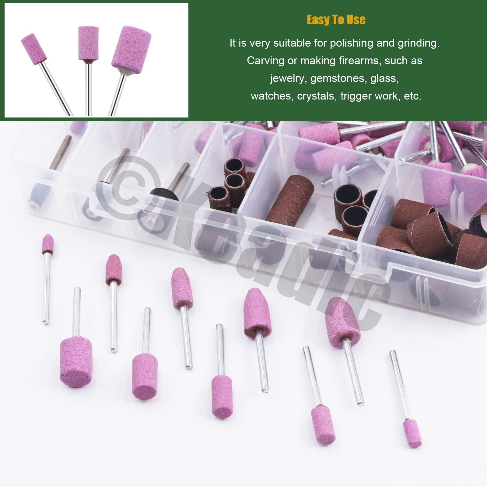 136Pcs Polishing Grinding Wheels Set Contains Aluminum Oxide Sanding Drums Sl…