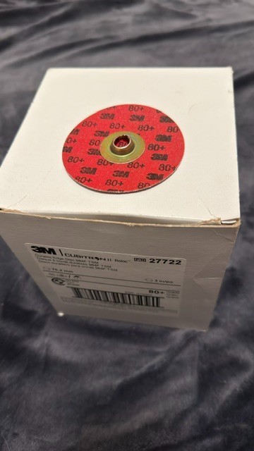 3M Cubitron II 3″ 80+ Grit P/N 27722 Box of 50-Will combine ship 100%-See Desc.