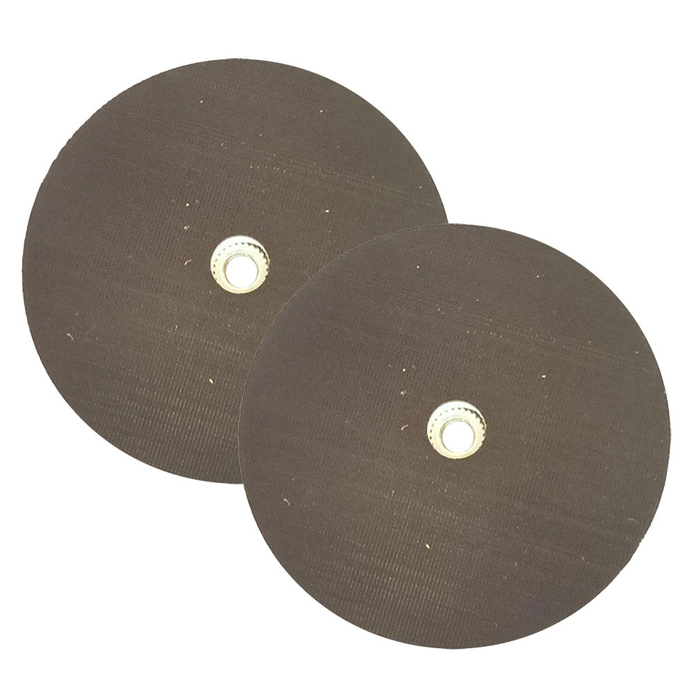 7-Inch Hook and Loop Back-Up Pad with 5/8 Inch-11 UNC Female Mount Hole 2PK