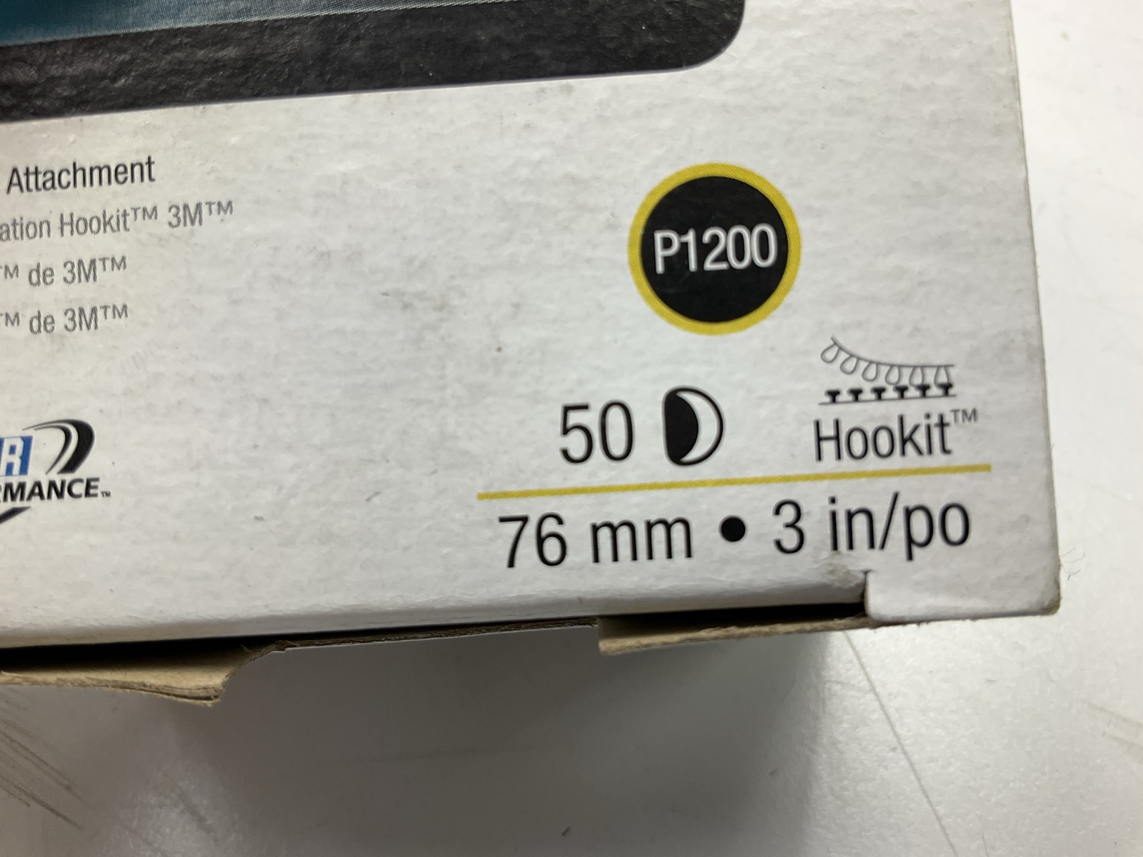3M 00908 Hookit 3″ P1200 Grade Finishing Film Sanding Disc, (Box Of 50)