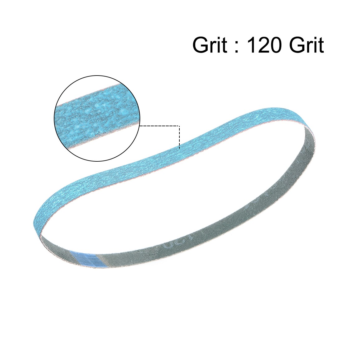 1/2-inch x 18-inch Abrasive Sanding Belt 120 Grit Zirconia Sand Belts 5pcs