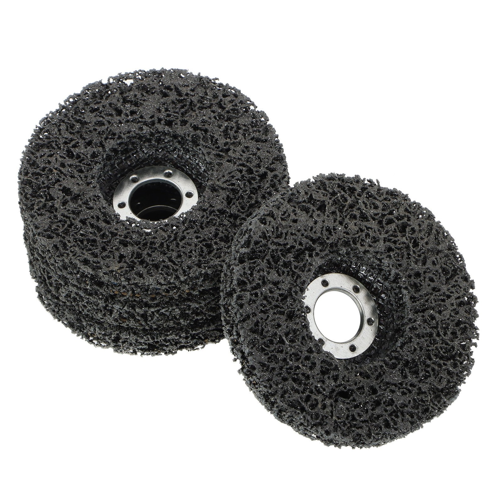 10 PCS 4-1/2″ x 7/8″ Black Diamond Grinding Discs Strip Discs for Angle Grinder