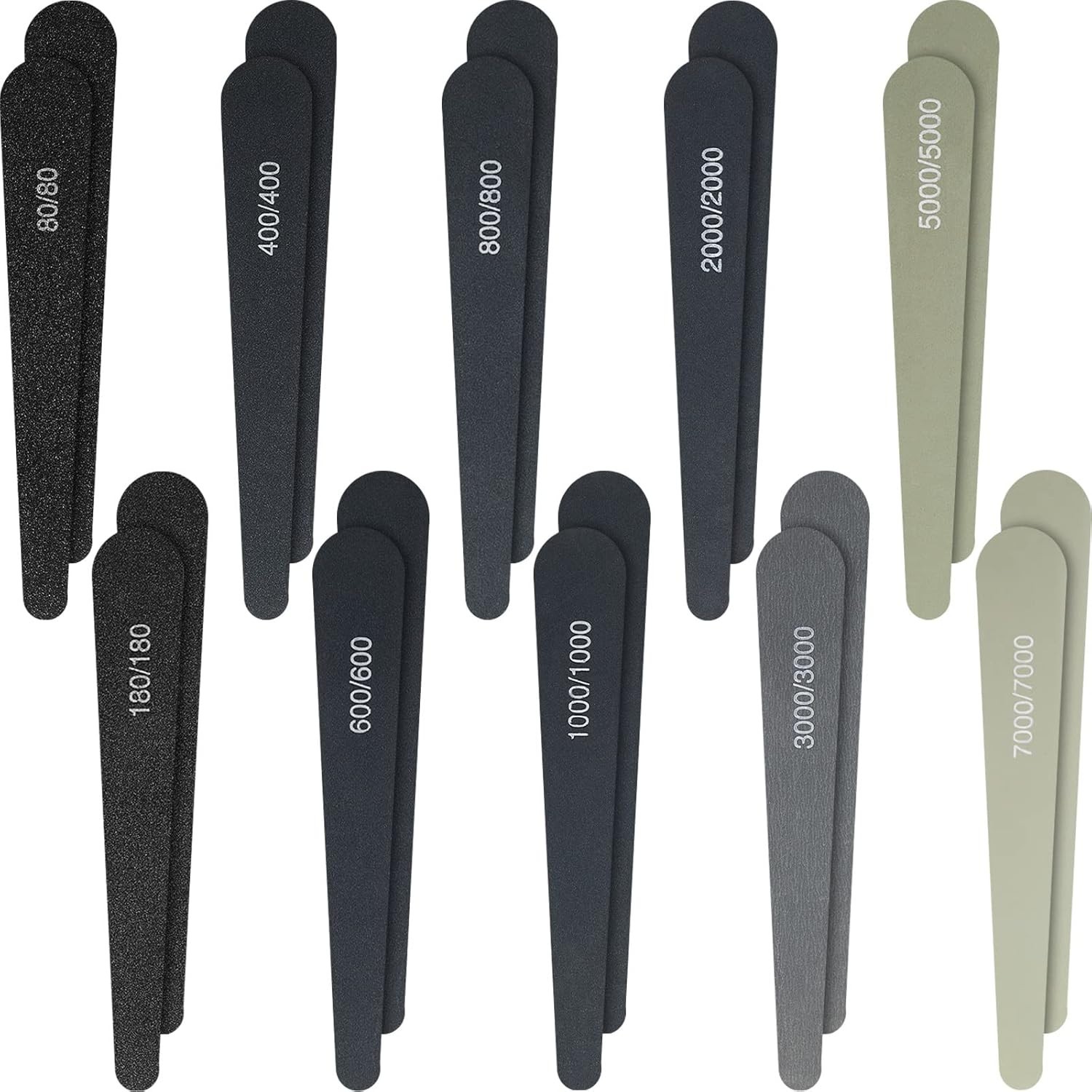Professional 20 Pcs Sanding Sticks Set for Beginners – Assorted Grits & Durable