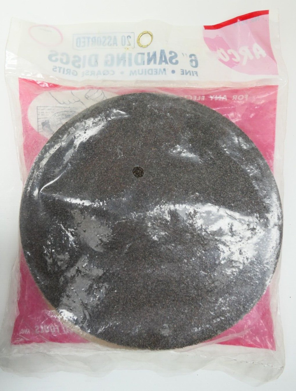 VTG Arco 6″ Sanding Discs No.1512 20Pk Assortd Grit Use w Any Electric Drill NOS