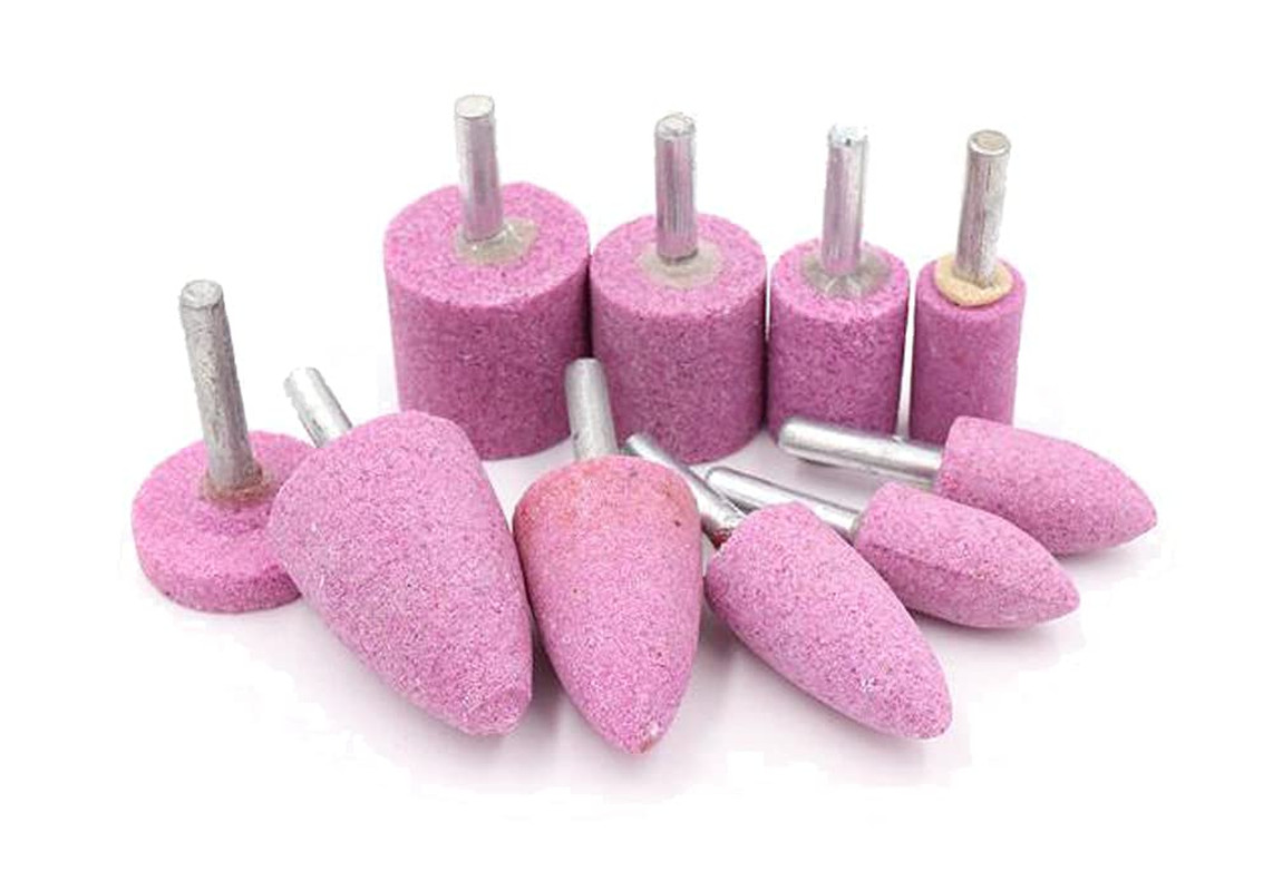 10 Pcs Drill Grinding Stone, 1/4 Inch Shank Abrasive Stones Mounted Grinding Bit