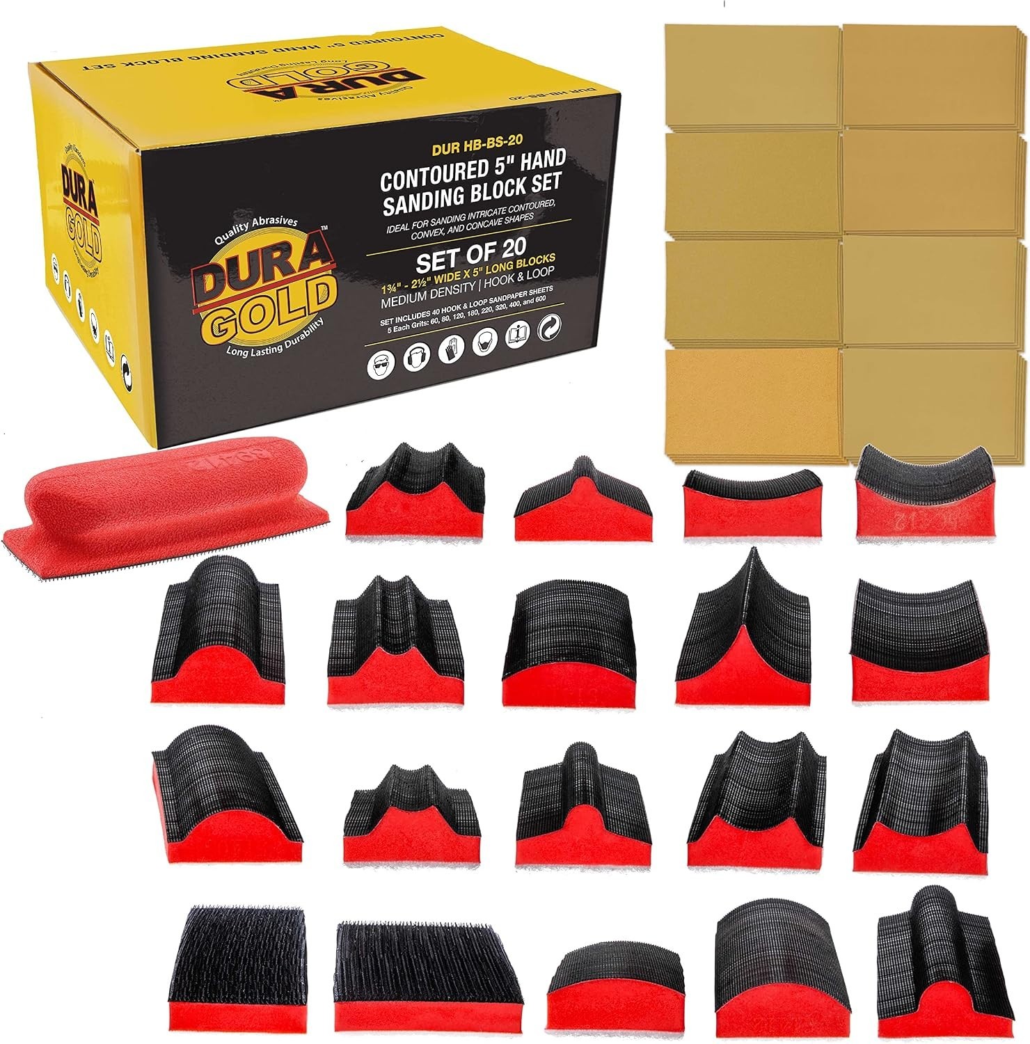 Interchangeable Hook & Loop Sanding Block Kit