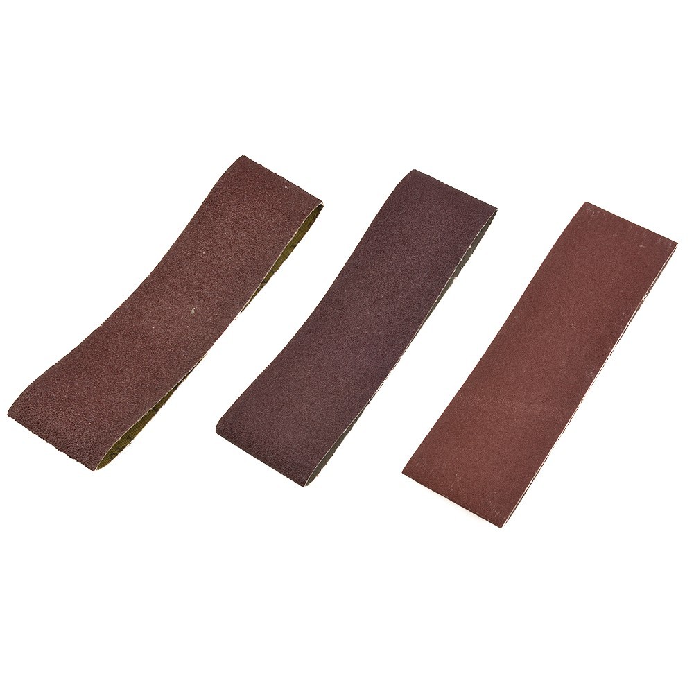 3 Pcs 76*533mm 3*21 Inch Alumina Sand Abrasive Belt 40/80/120 Grit Grinding New