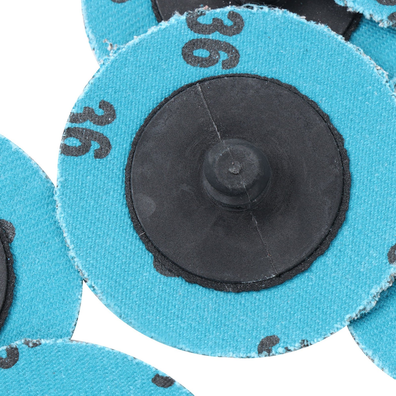 80Pcs 2 Inch 36/60/80 Grit Rotary Lock Type Sandpaper Quick Change Grinding Disc
