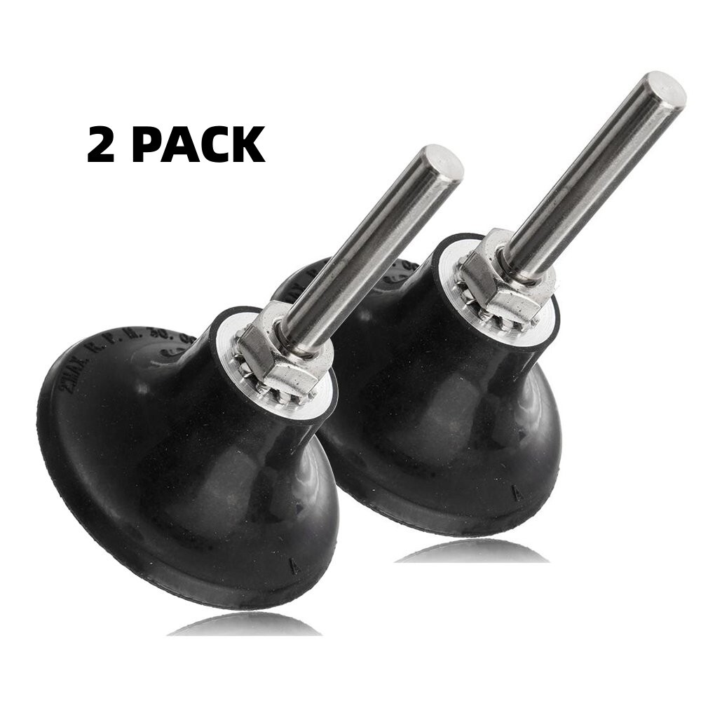 2Pack 2 inch Roll Lock Rotary Pad Holder Sanding Disc Holder Mandrel 1/4″ Shank