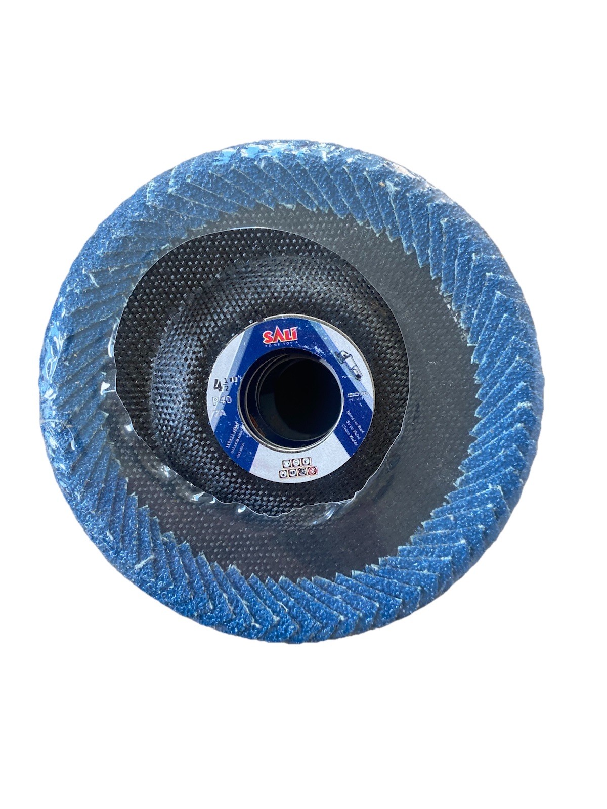 SALI 10 Pack Curved Flap Discs 4 1/2Inch for Angle Grinder Sanding Disc P40 ZA