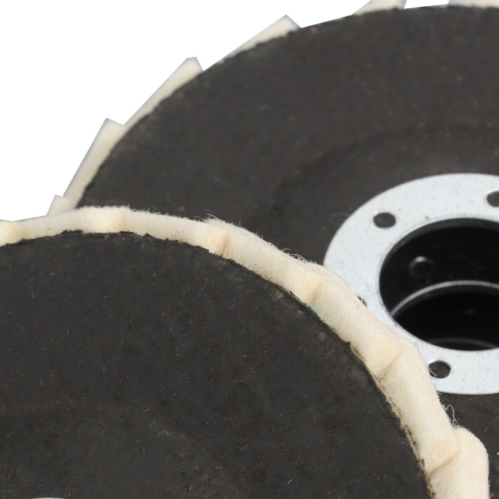 8 Pcs Wool Polishing Wheel Discs 4.5″ x 7/8″ Buffing Wheel & Buffing Compound