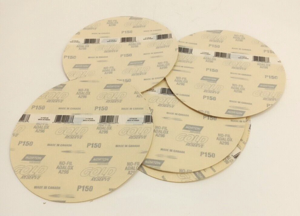Norton 02462 For Porter Cable 7800 9″ Hook & Loop Bar Coded Discs P150 15 pk